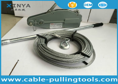cabo de 1.6T Tirfor que puxa o guincho da corda de fio das ferramentas com cabo entrançado de aço para içar