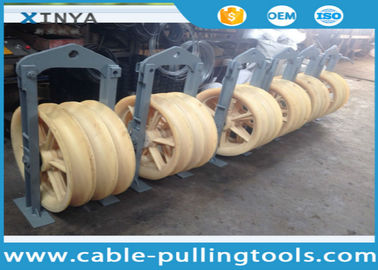 Linha de transmissão que amarra o bloco de polia de amarração de nylon da roda das ferramentas 3 para o condutor empacotado gêmeo