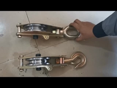 Rope de fio de aço Snatch Pulley Bloco