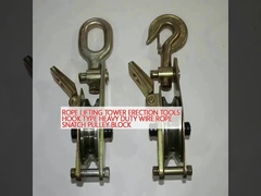 TORRE DE LEVAÇÃO DE CABALHAS Ferramentas de erecção tipo gancho fio de trabalho pesado corda de ligação bloco de poleia