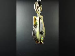 Ferramentas de ereção de torre de 10KN Três rodas de aço de elevação tackle quadro de aço galvanizado