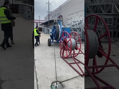 Equipamento de enrolamento de cabos hidráulicos de 250 kn para a construção de linhas de transmissão