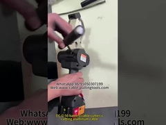 Uma máquina pode fazer tudo, cortar cabos de alumínio e cobre, condutores ACSR, fios de aço.