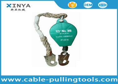 coletor de segurança de queda do protetor da corda de fio de 5M para a grua com capacidade de carga 100kg