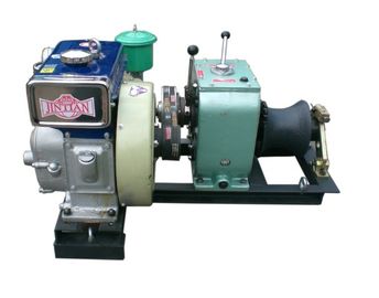 comprar Extrator do guincho do cabo do eixo tracionador com o motor 4HP do poder do motor diesel online manufacture