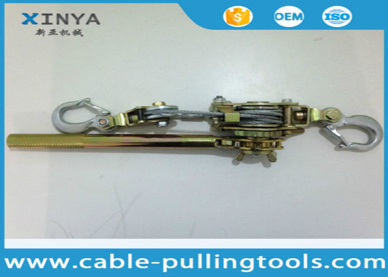 comprar Puxador de cabo manual com cabo de aço e gancho duplo, capacidade de 1 tonelada, para tensionamento de fios online manufacture