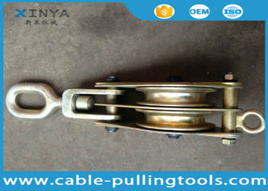 comprar Bloco de polia dobro de aço resistente da corda de fio da roda 3T com olho do giro online manufacture