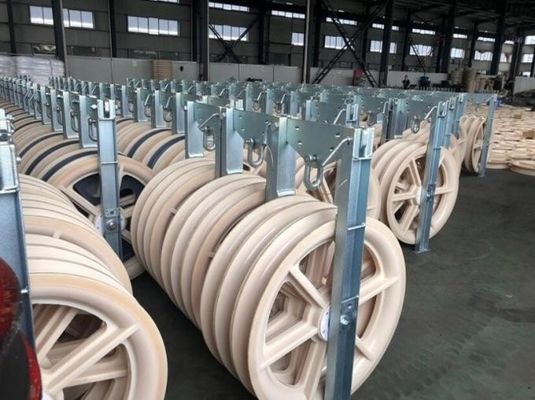 comprar 660 mm de diâmetro Bloco de cordas de nylon de triplo fio para ferramenta de cordas de linha de transmissão de fio de piloto online manufacture