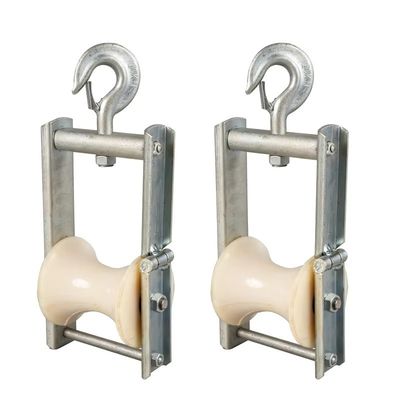 comprar Rolamentos de puxagem de cabos aéreos duráveis com blocos de folha de nylon de alumínio Bloco de condutor online manufacture