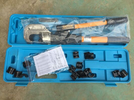 comprar 12-Ton Hydraulic Cable Crimper with 180° Swivel Head and Quick-Change Dies for Manual Pump Operation online manufacture