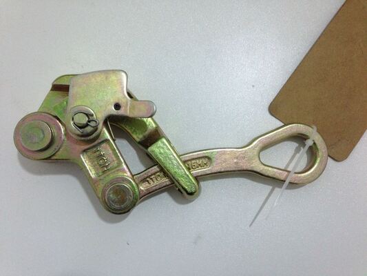 comprar Grampos de 2 toneladas para cabos pesados com mandíbulas dentadas antiderrapagens para cordas de arame de 4-22 mm online manufacture