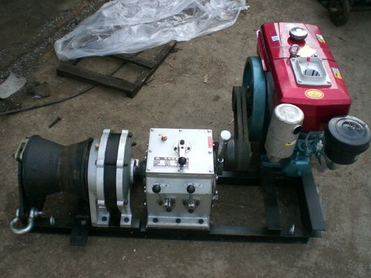 comprar 5-Ton Capacity Diesel Engine Powered Capstan Winch for High-Speed Cable Pulling and Lifting online manufacture