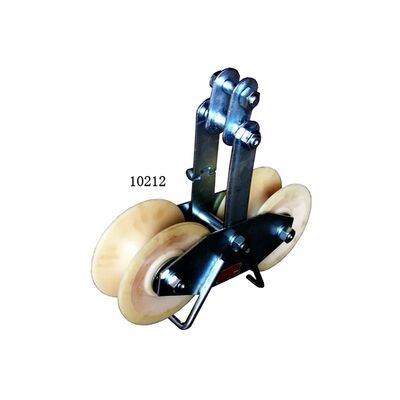 comprar Double Sheave Stringing Block with 25 KN Rated Load and MC Nylon or Aluminum Sheaves for Smooth Ball-Bearing Operation online manufacture