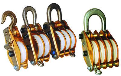 comprar Três rodas 30KN de aço PULLEY BLOCK SNATCH BLOCK para puxar corda online manufacture