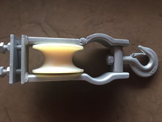 comprar Roldana Universal para Estiramento de Cruzetas com Design de Gancho e Tamanho de Roda de 120x58mm para Estiramento de Linhas de Transmissão online manufacture