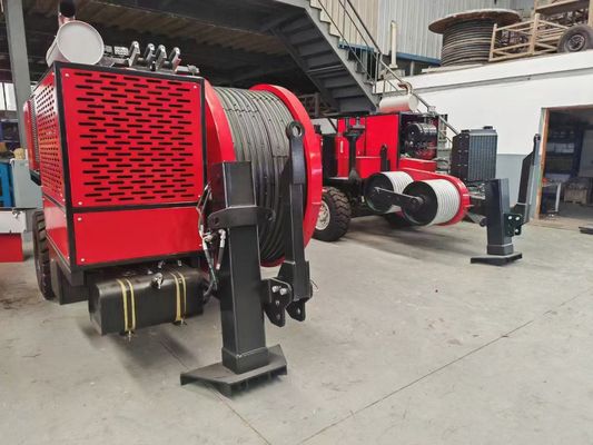 SA-YQ60 60KN Retratador de cabos hidráulicos com motor diesel para condutor de cordas