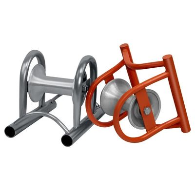 Guia de colocação de cabo único subterrâneo Roller Alumínio Roda de nylon Manhole Roller de cabo